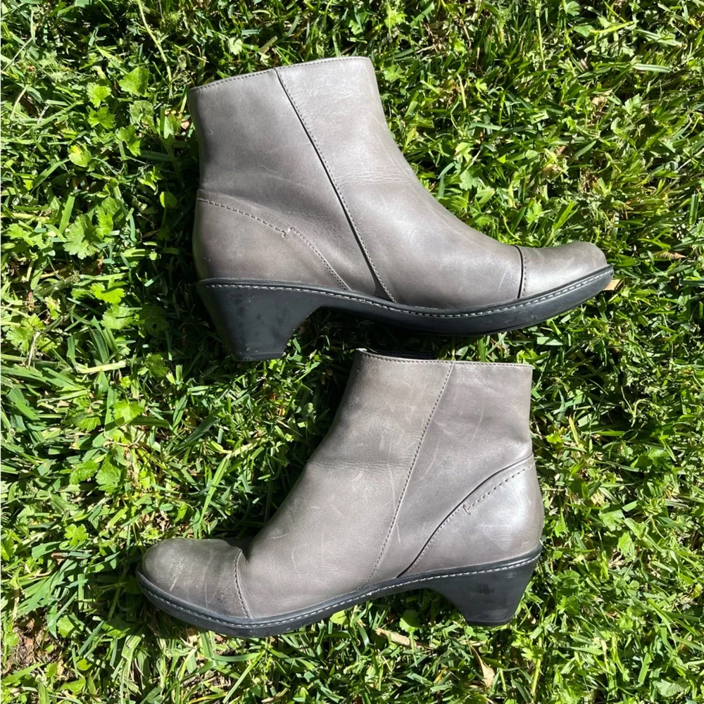 Dansko Billie Ankle Boots EUR 39 US 8-8.5 Burnished Grey Nappa Leather Cottage